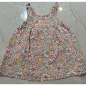 Rabbit + Bear Organic Cotton Dress 4 Months Baby Girl Floral